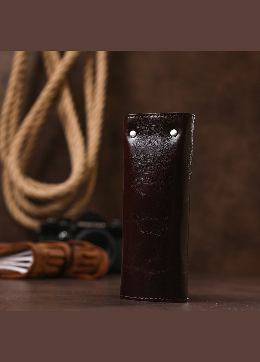 Зручна шкіряна ключниця 16534 Shvigel (331907407)