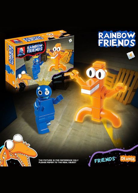 Детский конструктор набор фигурок в коробке Радужные Друзья 8 шт, фигурки Rainbow Friends персонажи герои Diy (322142515)