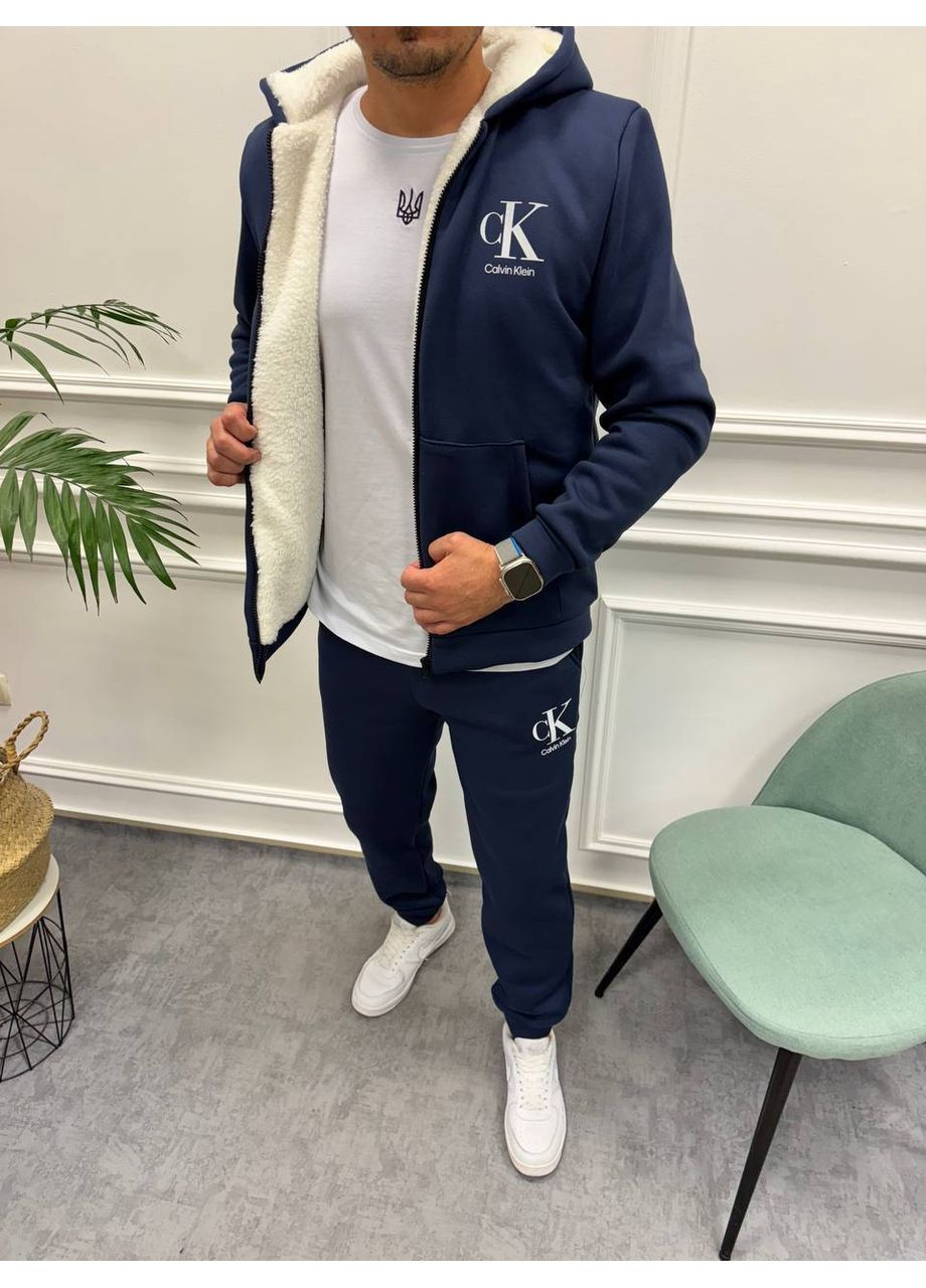 Чоловічий костюм із хутряною кофтой(заміри в описі) 👕🧥 DK/DL Мода без кордонів (366439173)