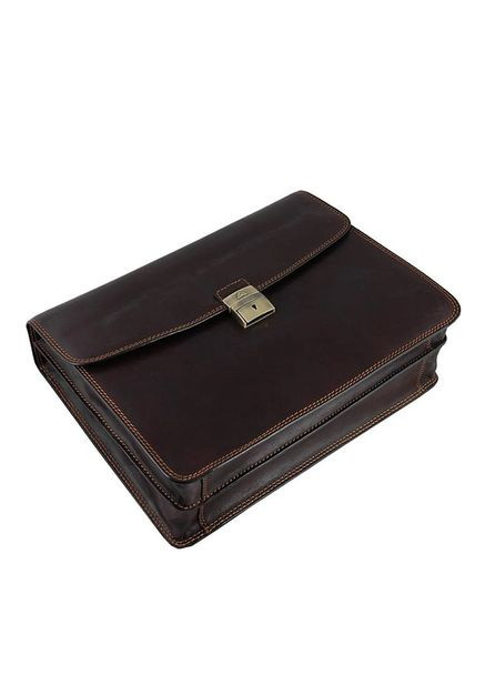 Чоловічий шкіряний портфель Italico 8008/40 moro Tony Perotti (303829945)