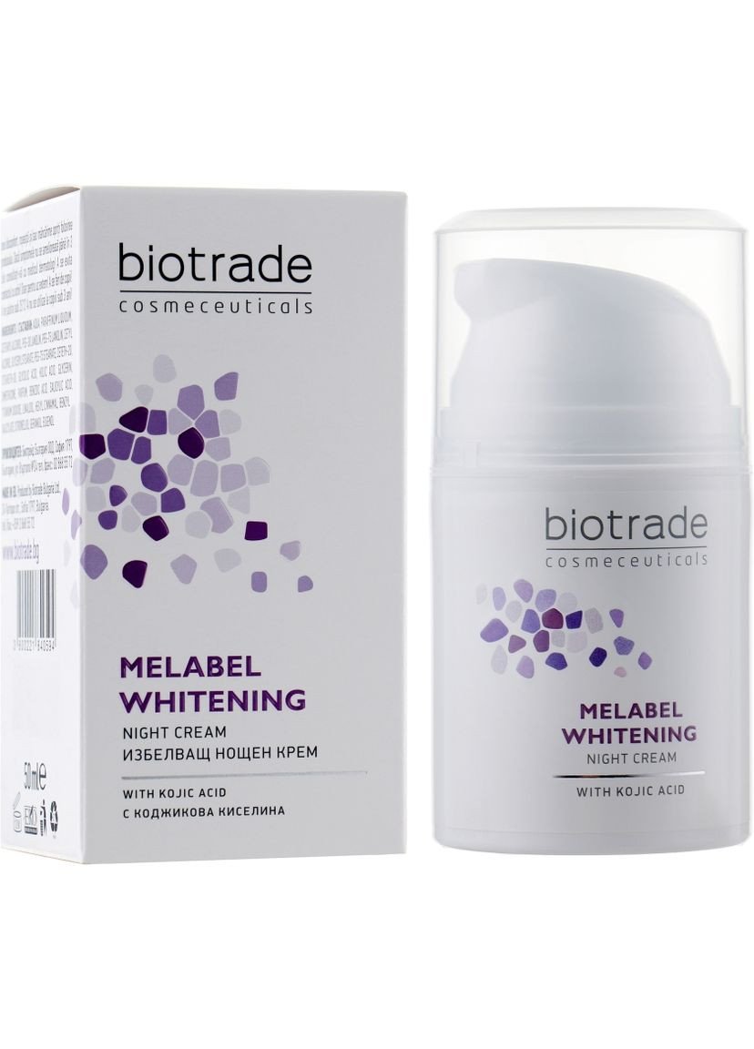 Отбеливающий ночной крем для кожи с гиперпигментацией Melabel Whitening Night Cream 50ml (433567-673) Biotrade (368631712)