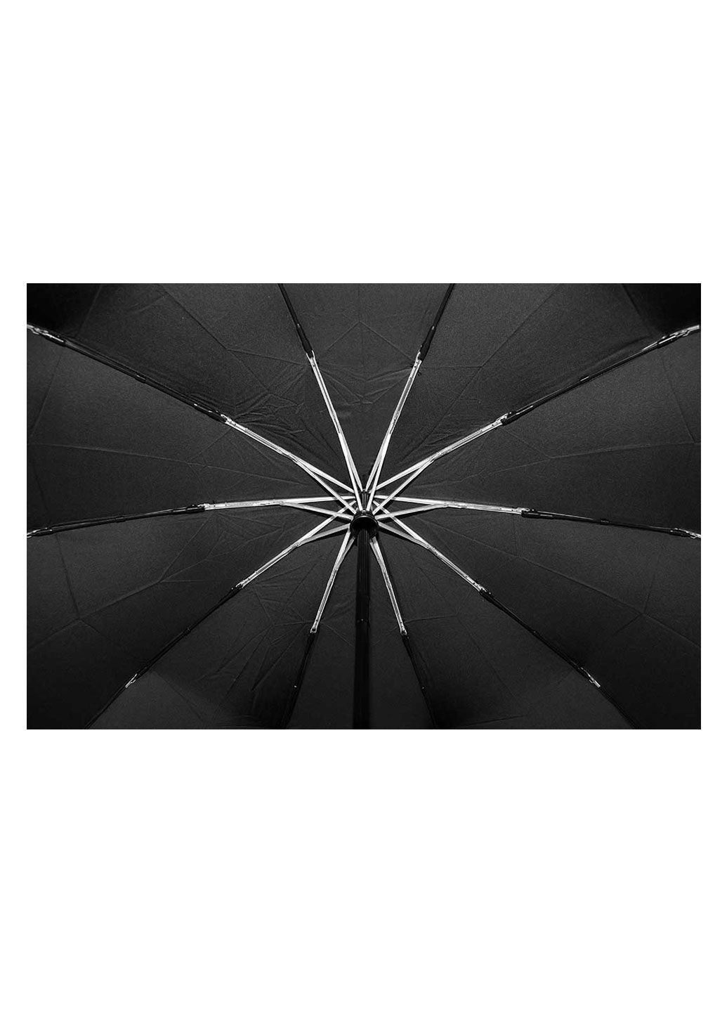 Чорна} парасолька складна 3229 повний автомат чорний Parachase середня система антивітер (322855053)