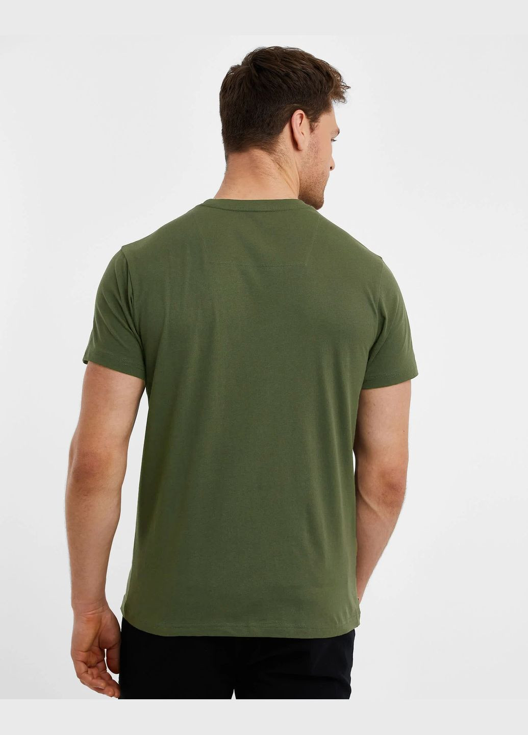 Зеленая футболка из хлопка Threadbare