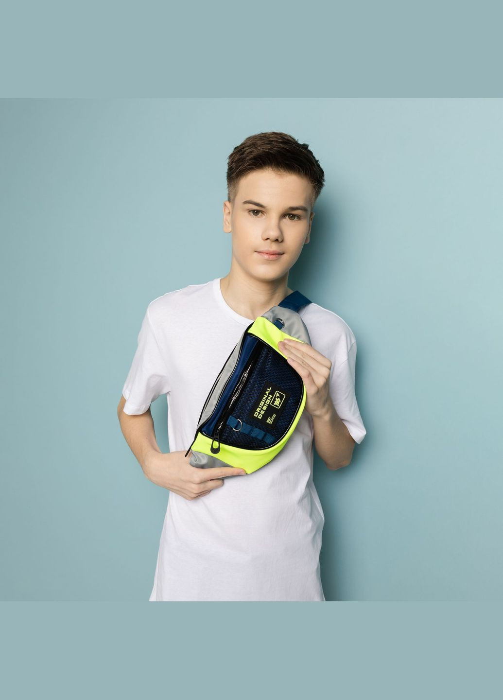 Сумка на пояс SP-32 Urban Classics, 36x15x7 см, сіра з жовтим () Yes 559522 (337468811)