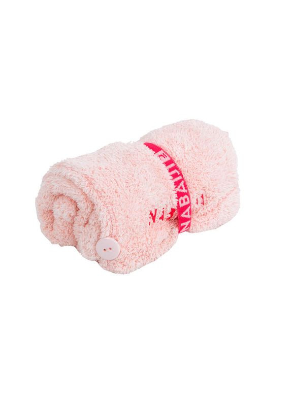 Рушник - Тюрбан для волосся з м'якої мікрофібри Nabaiji рожевий