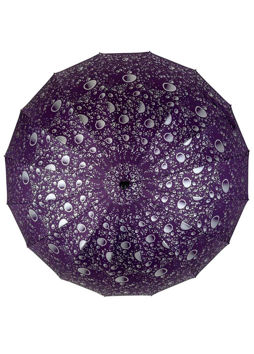 Женский зонт-трость на 16 спиц с абстрактным принтом Toprain (289977465)