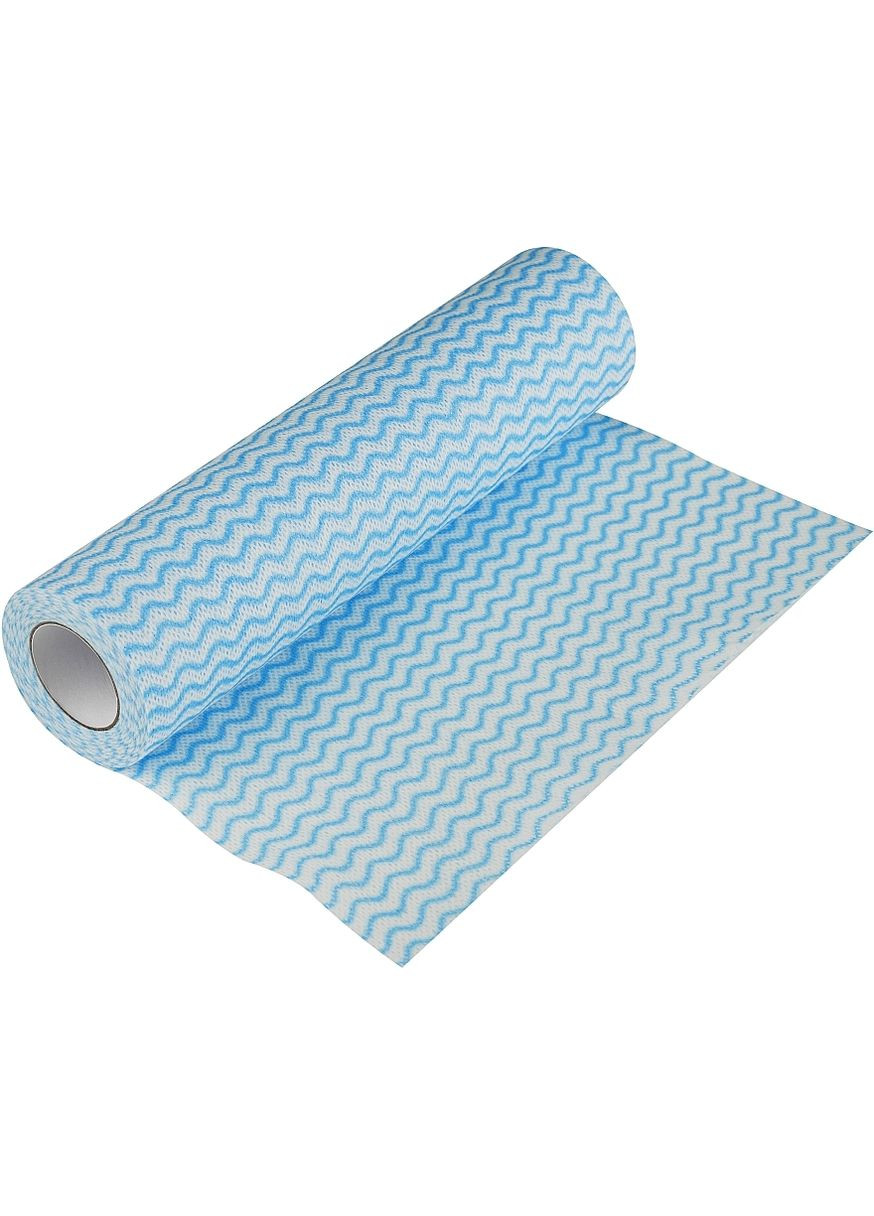 Универсальные салфетки, спанлейс, голубая волна, 25x30 см, 30 шт. Woodpulp Wipes 30шт (1324550-27060029) Aquasoft (369406697)