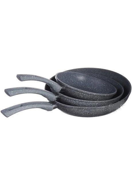 Кований набір сковорідок 1741 з мармуровим покриттям 3 предмети A-Plus (350349007)