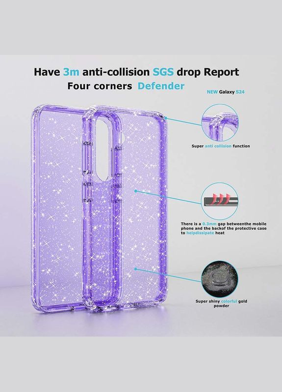 Чехол на Samsung Galaxy A56 5G/ для самсунг галакси А56 с блестками Epik (356097574)