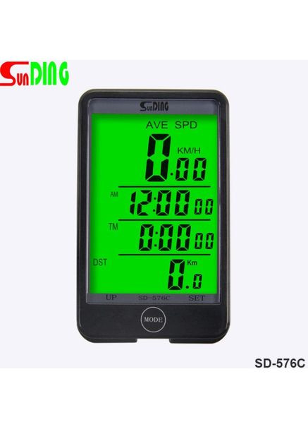 Велокомпьютер SD-576C беспроводной с подсветкой экрана Sunding (370843653)