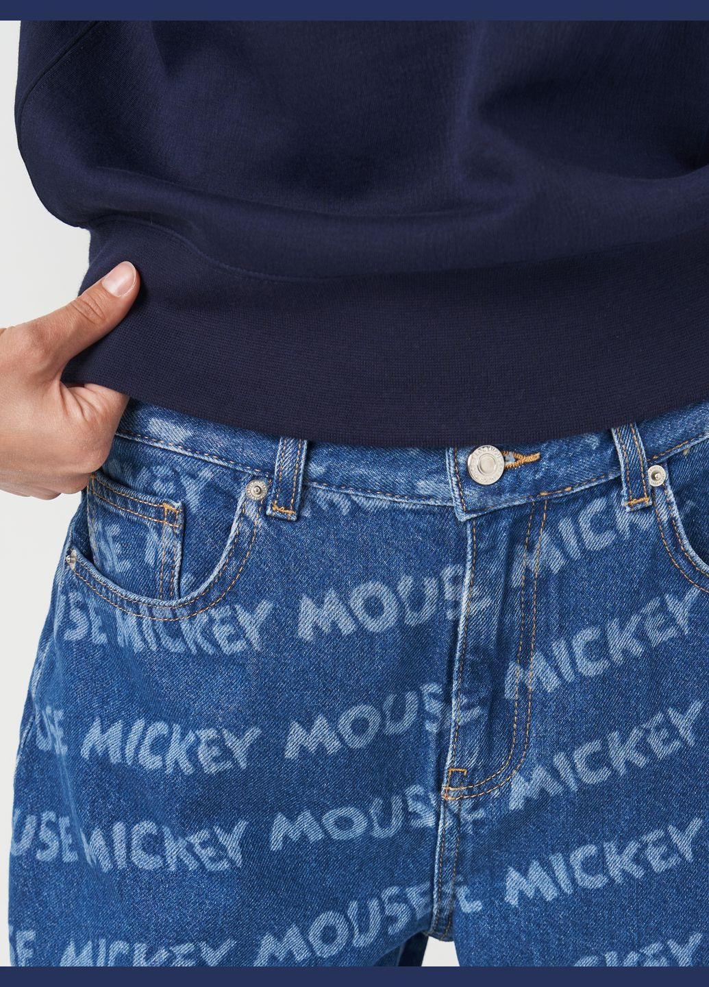 Джинси мом у принт C&A - (303367364)