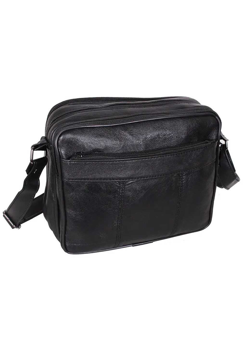 Шкіряна сумка-месенджер із натуральної гладкої шкіри Vishnya (318561968)