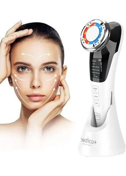 RF Ліфтинг масажер для обличчя SKIN LIFTING 7.0 PINK (EMS+LED) гарантія 1 рік Medica+ (296785526)