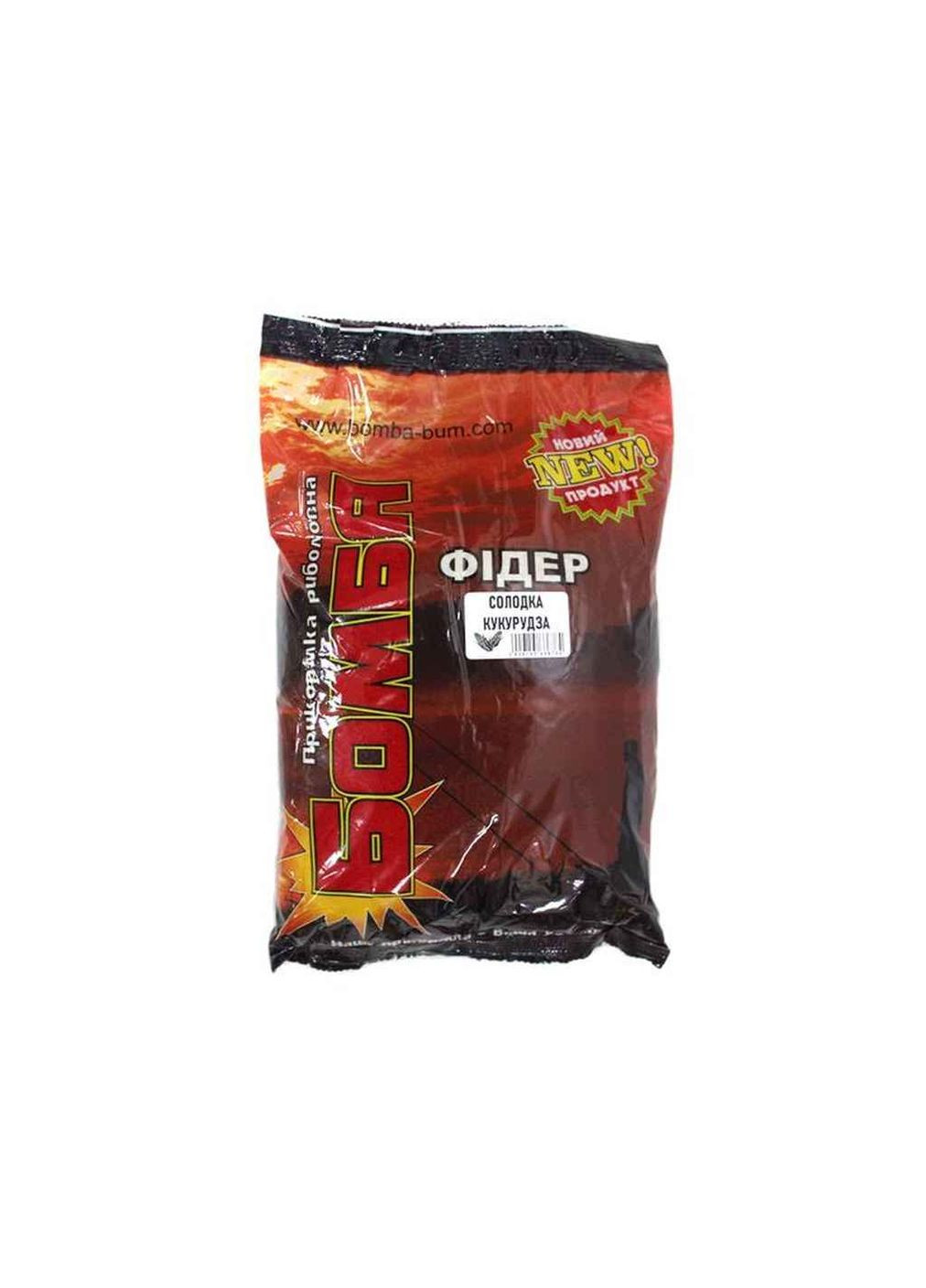 Прикормка для лову риби Солодка кукудза 900гр Фідер ТМ Бомба No Brand (387471056)