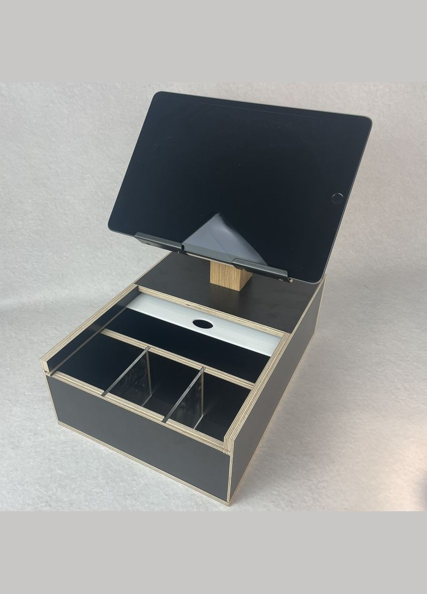 Органайзер Каса WW для кав'ярні 28 на 20 см Чорна (R-18818-VS) No Brand (303975633)