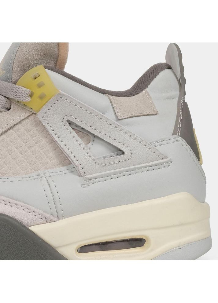 КРОССОВКИ ЖЕНСКИЕ NIKE AIR JORDAN 4 RETRO PHOTON DUST НАЙК АИР ДЖОРДАН No Brand бежевые демисезоны (369387311)