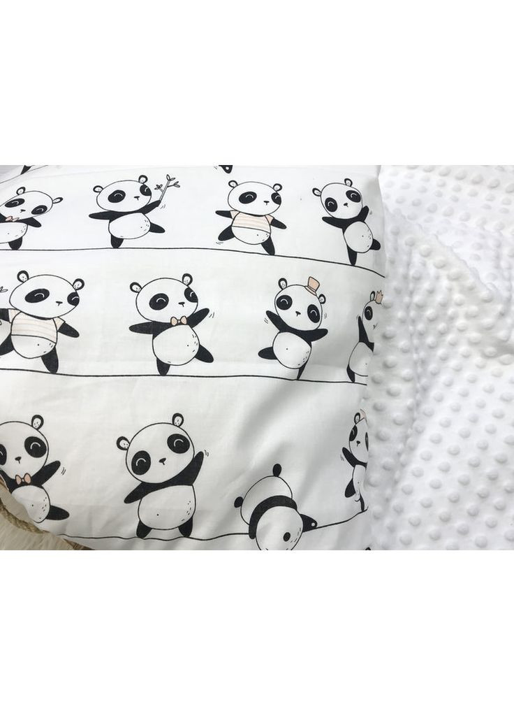 Плед с плюшем 100*80см "Пандочки" Moontime (354827198)