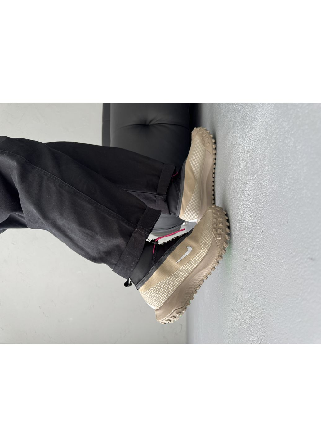 Бежеві Осінні кросівки чоловічі Nike ACG Mountain Fly Gore-Tex Beige Black | Найк АЦГ Маунтін Флай