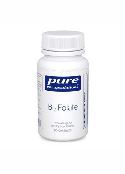 Вітамін B12 і Фолат, метилкобаламін, B12 Folate,, 60 капсул (PE00026) Pure Encapsulations (266799251)