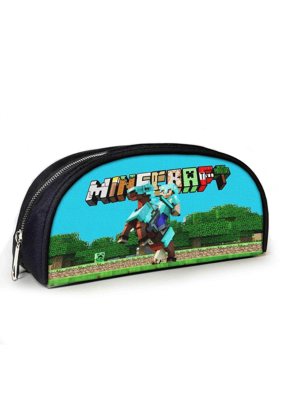 Пенал школьный Minecraft Крипер 23х10х8 см с принтом для мальчика (02831) No Brand (380319507)