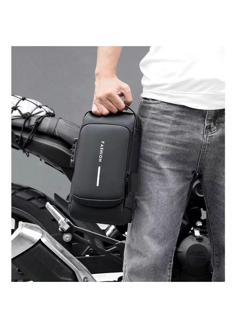 Текстильная сумка-слинг черного цвета RoyalBag AT09-T-23916A (282823863)