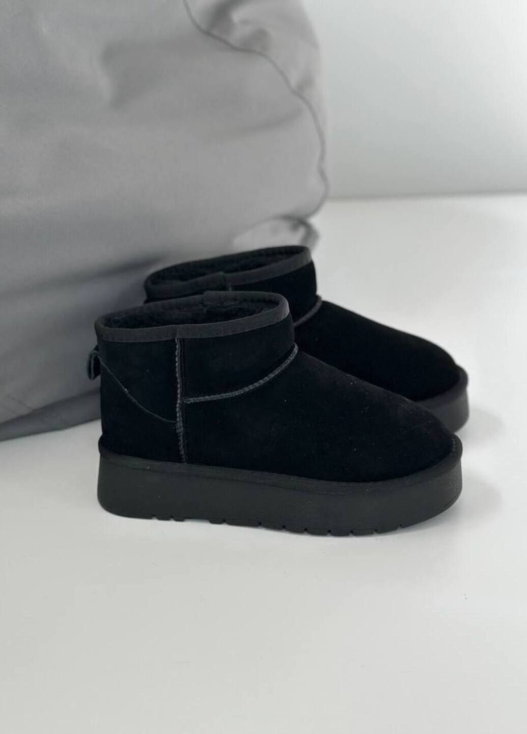 Жіночі уггі з натуральної замші Hengji на підвищенній підошві (362268436)