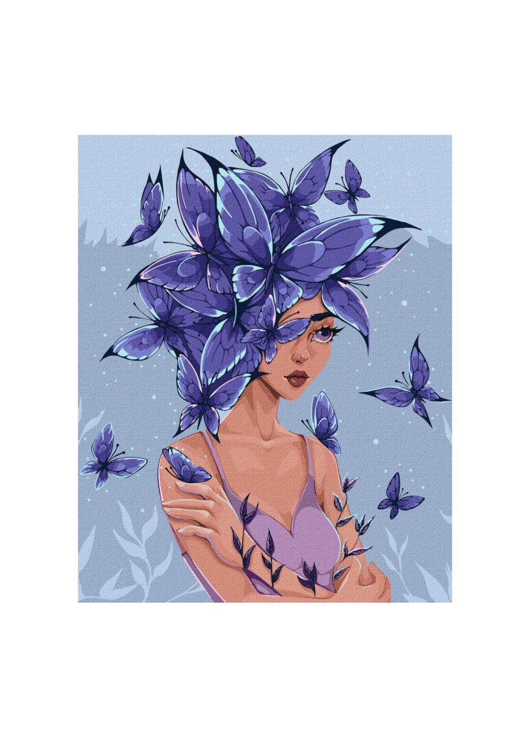 Картина за номерами "Думки-метелики" ©lien_illustration, 40х50 см, КНО2585 IDEYKA (282940166)