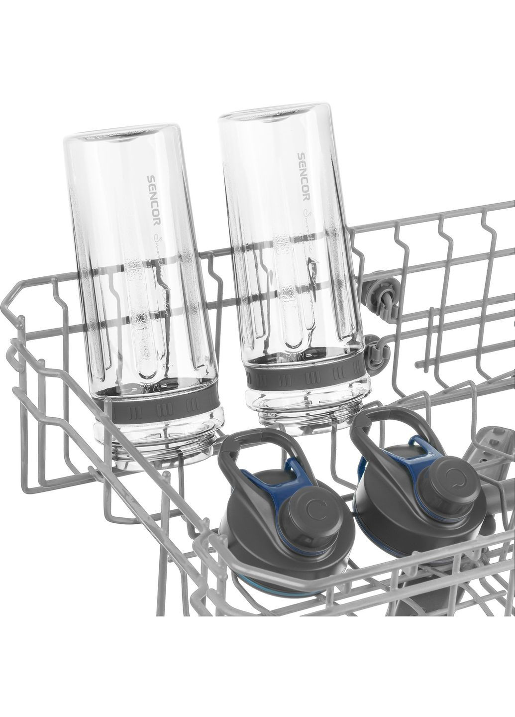 Блендер для полосы стационарный 800Вт, 2 емкости, чаша-600мл, титановые лезвия, вакуумные крышки, Sencor (341316301)