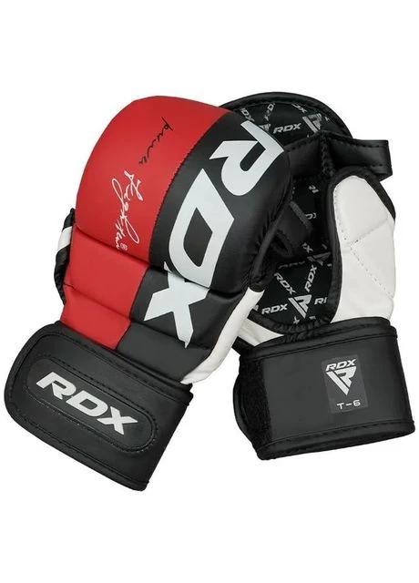 Рукавиці для ММА штучна шкіра червоні RDX (396856696)