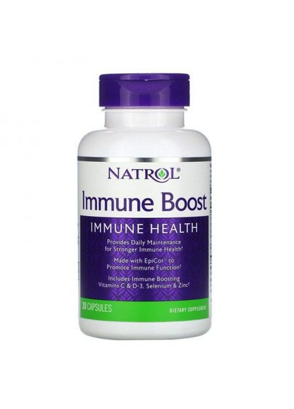 Зміцнення імунітету з Епікором, Immune Boost,, 30 капсул (NTL05744) Natrol (266799348)