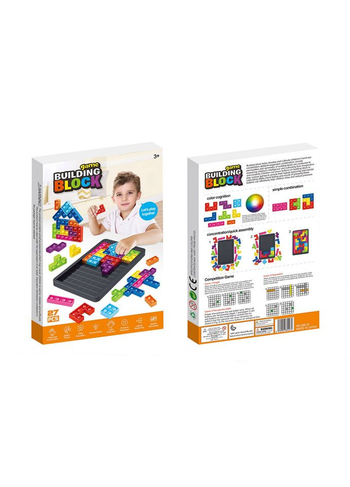 Настольная игра "Тетрис антистресс" BB-01, 27 деталей Bambi (367185414)