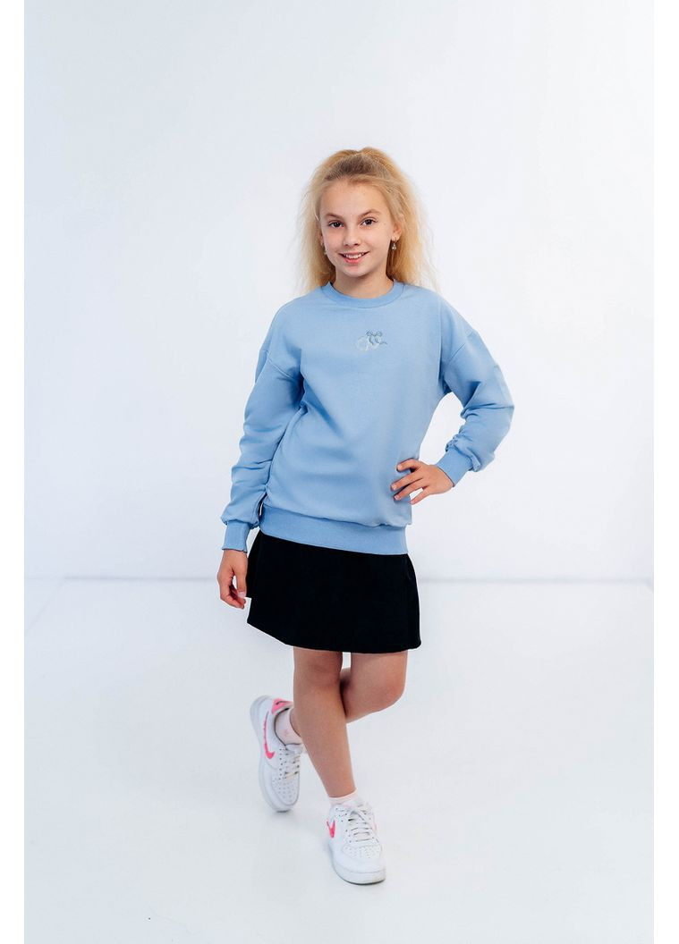 Авекстекс світшот для дівчат 04-1441-95вд 134 см комбінований футер