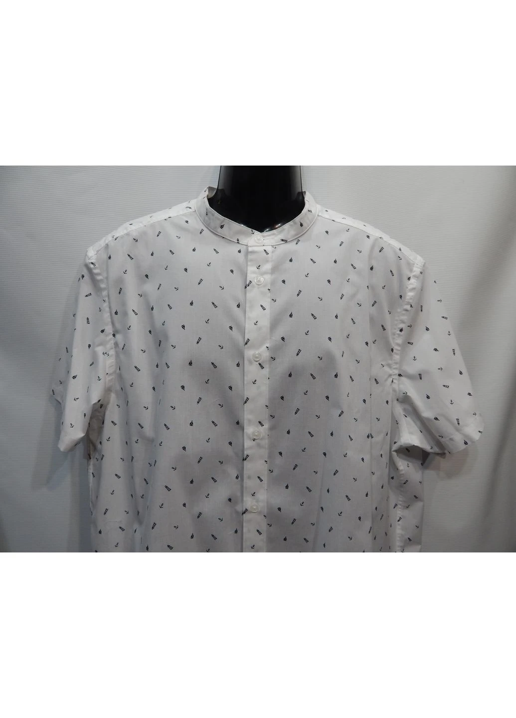 Чоловіча сорочка з коротким рукавом regular fit р.56 (3XL) 029KR No Brand (401504049)