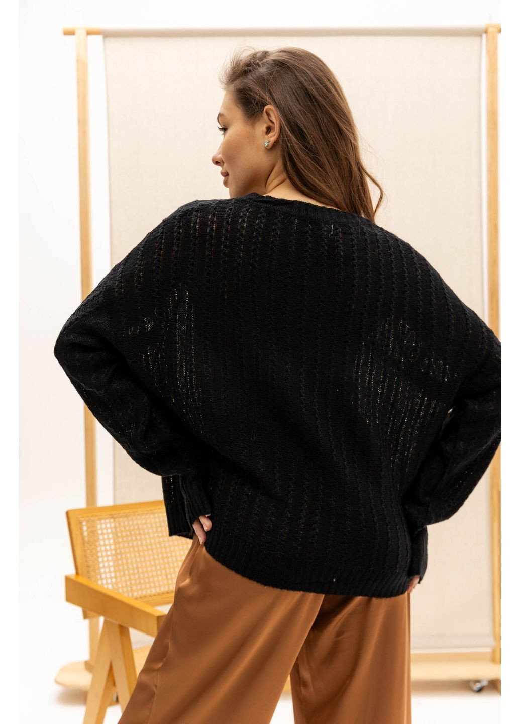 Черный демисезонный джемпер 9119.5675 Seventeen