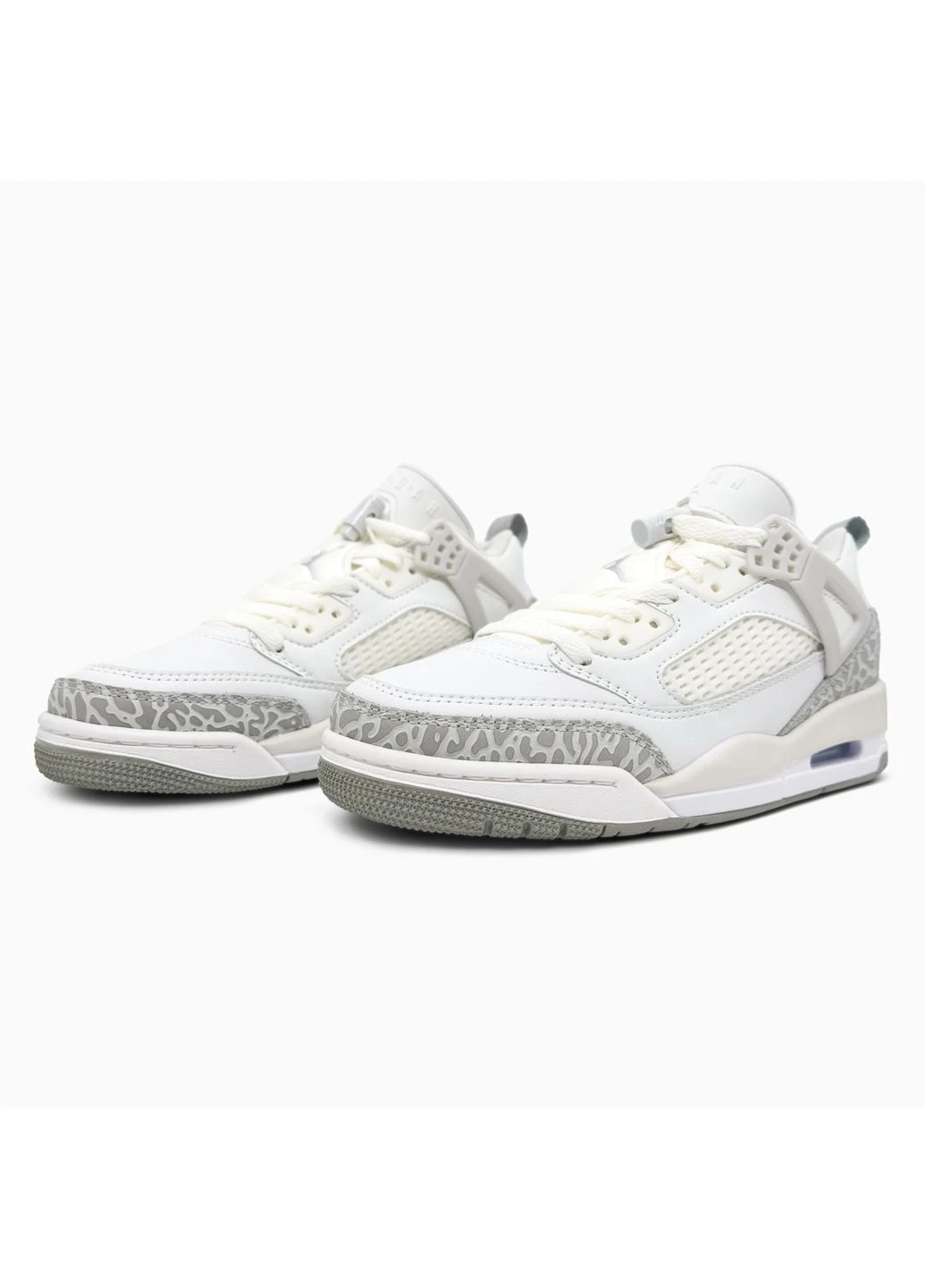 Белые летние кроссовки nike air jordan spizike low summit white найк аир джордан No Brand