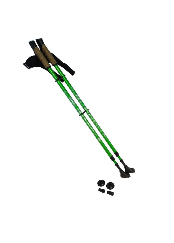 Палки для скандинавской ходьбы зеленые GDS3-С () SNS (316322687)