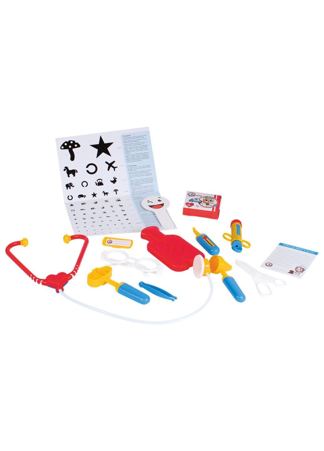Дитячий іграшковий набір Юний лікар на 15 предметів у валізі Білий (42840342516) ТехноК (373006100)