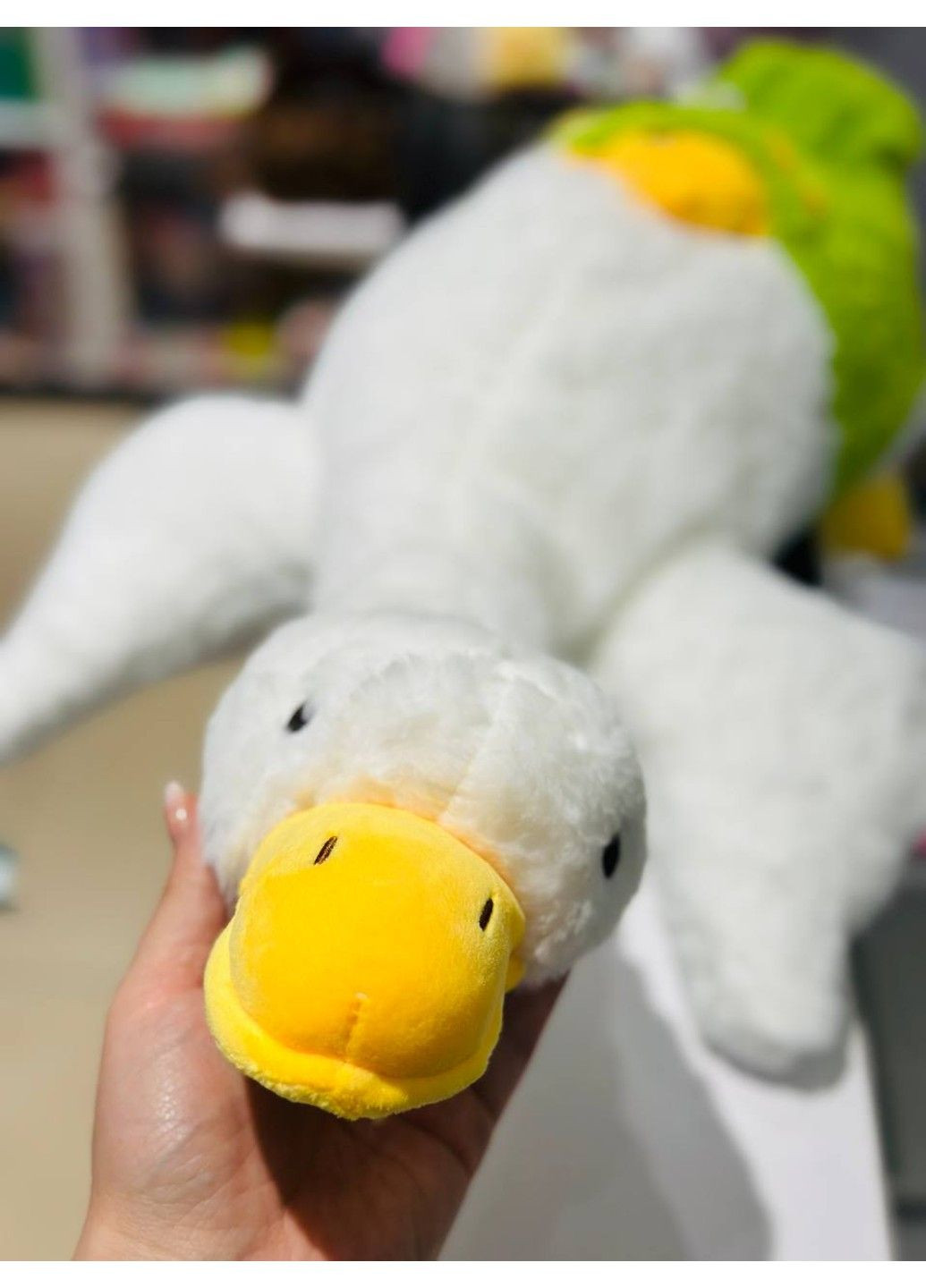 М'яка іграшка гусак, карман з іграшкою, 74-33-16 см Limo Toy (333986184)