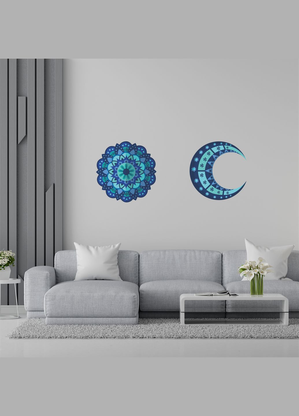 Вінілова інтер'єрна на стіну "Геометрія. Boho Kids style. Стиль Бохо Діти" з Оракалу Кавун наклейка (316189660)