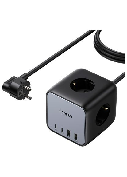 Зарядное устройство (60113) Ugreen 4xUSB 65W DigiNest Cube (2хUSB-C+2xUSB-A) CD268 (369881460)
