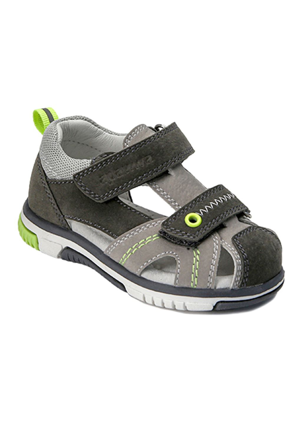 Серые повседневные сандалии Apawwa на липучке