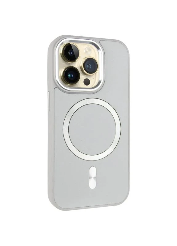 Чехол SnapCase с MagSafe для Apple iPhone 12 Pro Max 6.7" искусственная кожа серый No Brand (402071030)