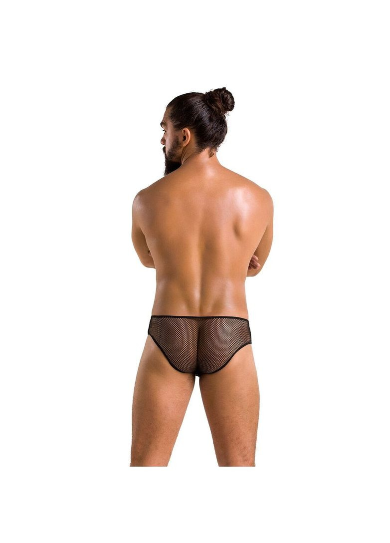 Чоловічі труси зі шнурівкою 035 SLIP RICHARD XXL/XXXL Black, екошкіра, сітка Passion (369951946)