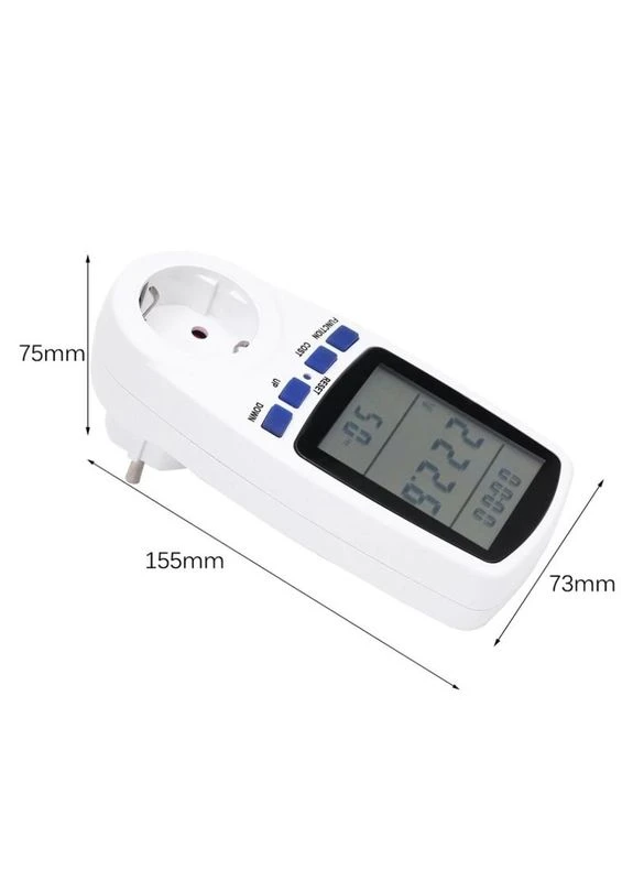 Розетка з лічильником електроенергії енергометр ватметр побутовий BE009 Intertek (392372334)