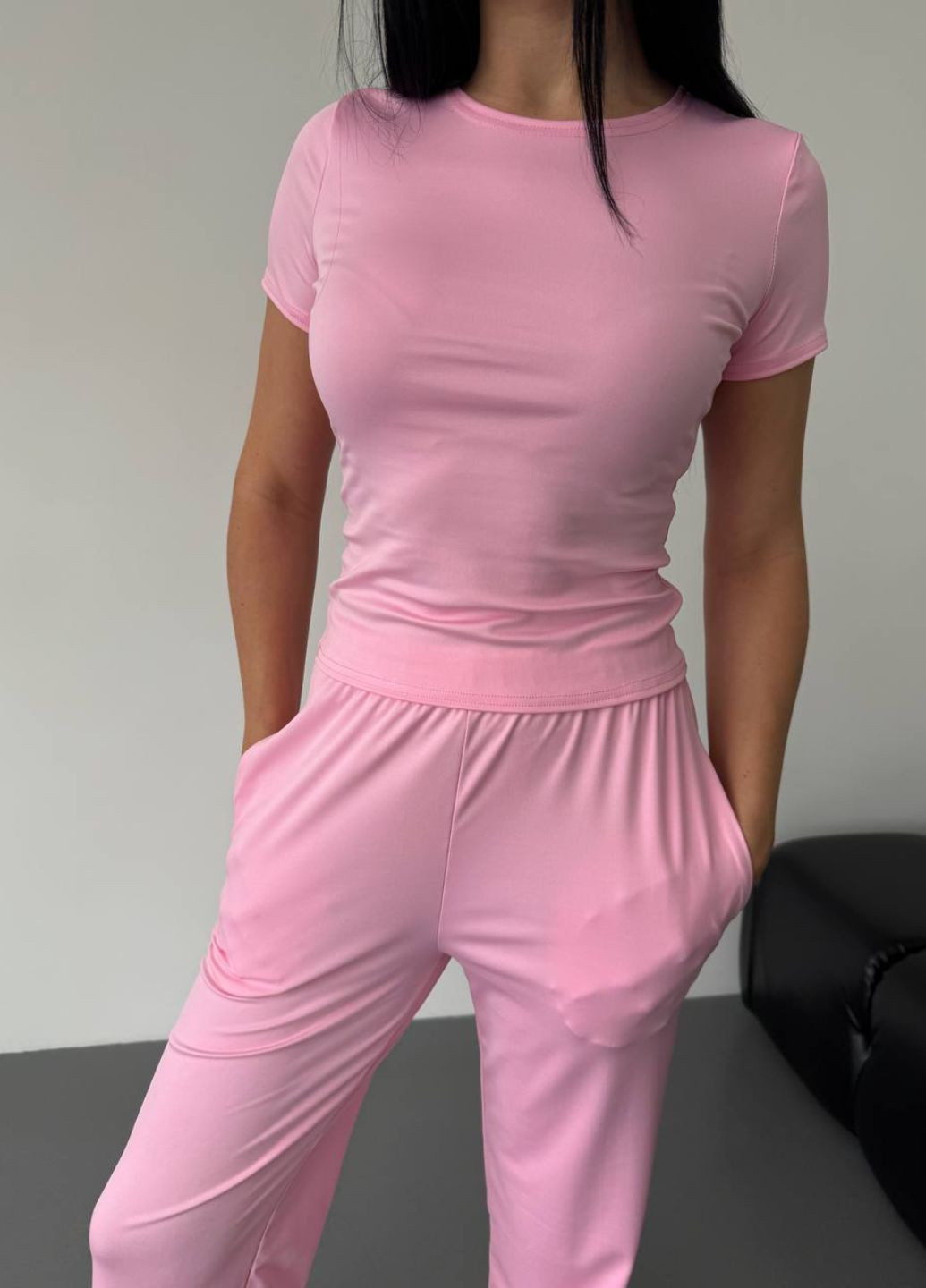 Костюм трійка: Лонгслів, футболка та штани вільного крою Tik-Tak (328265763)