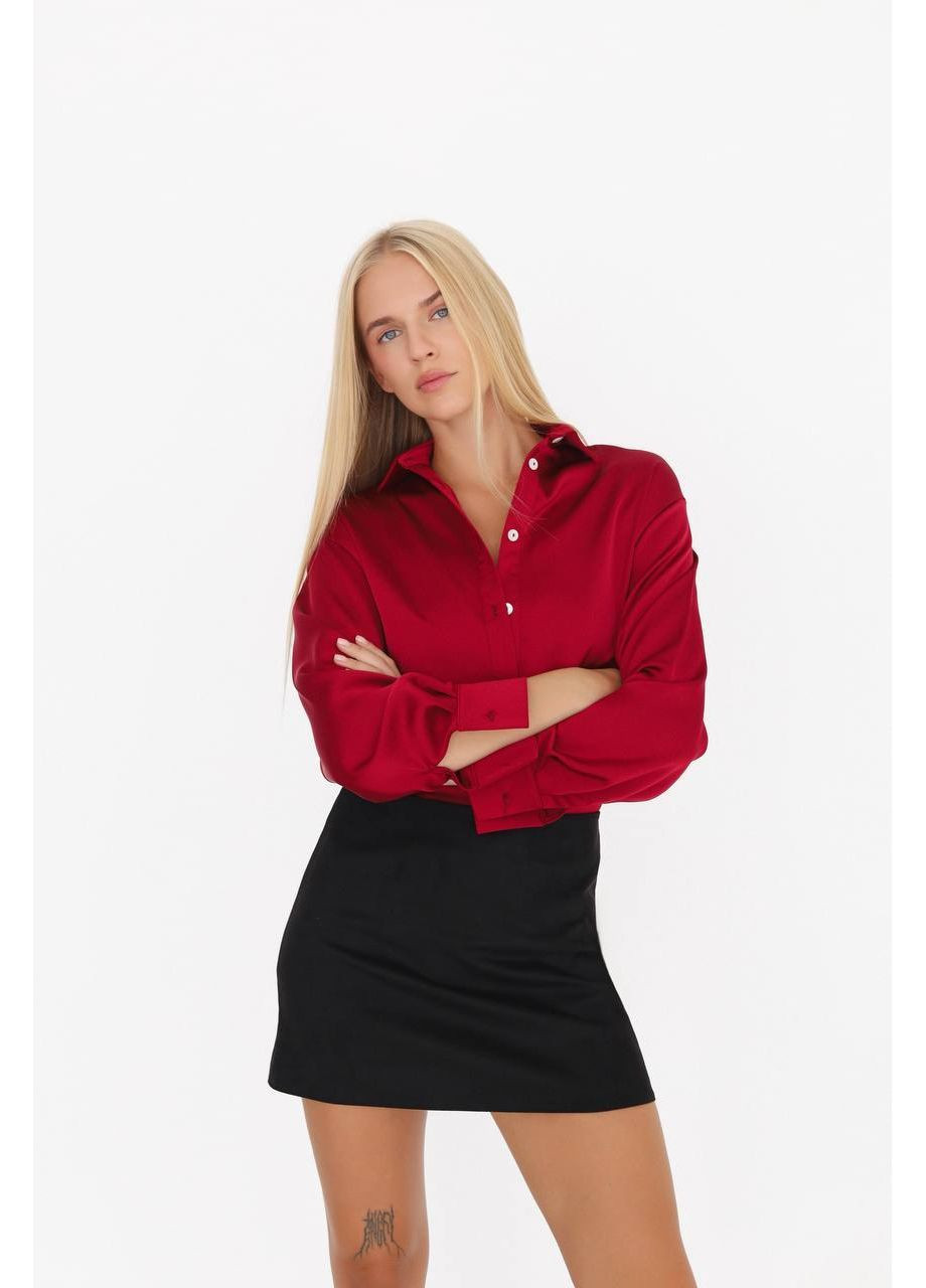 Черная кэжуал женская юбка мини из искусственной замши. MonCher