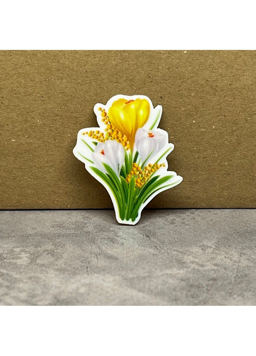 Серединка для бантиків Крокуси. пластик 4 см, арт 07798, 1 шт No Brand (339102086)