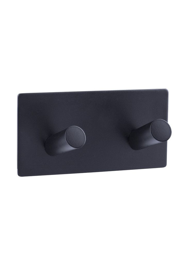 Вішак настінний на 2 гачки чорний, AWD02091761 AWD Interior (302672627)