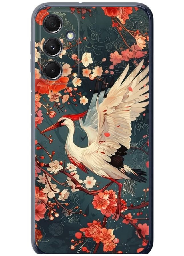 Силиконовый чехол 'Сакура и аист' для Endorphone Samsung Galaxy M34 5G (291128251)