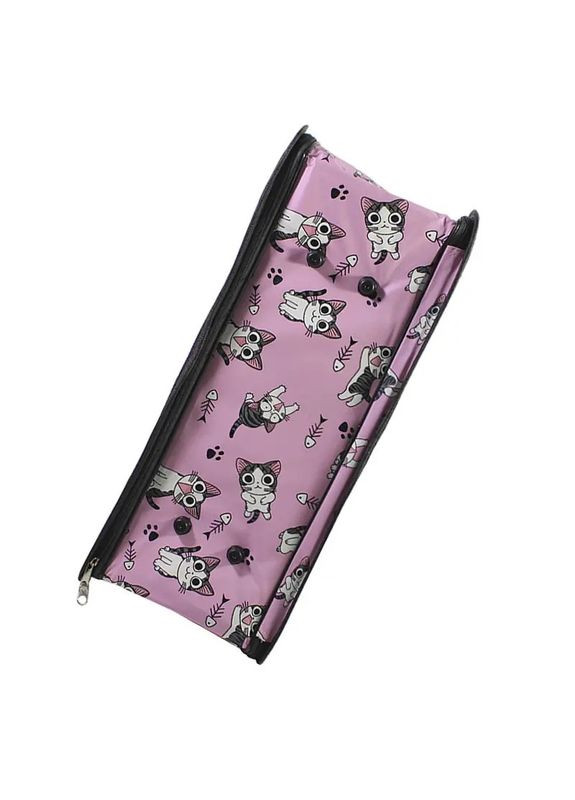 Складная сумка-перенесення для кішок та інших тварин до 5кг текстиль Оксфорд 52х22х29см (243307) Pink Taotaopets (351485683)